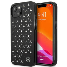 Заредете изображение във визуализатора на галерията – Mercedes MEHCP13MESPBK iPhone 13 6,1" czarny/black hardcase Silver Stars Pattern - TopMag
