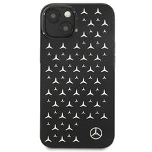 Заредете изображение във визуализатора на галерията – Mercedes MEHCP13MESPBK iPhone 13 6,1" czarny/black hardcase Silver Stars Pattern - TopMag
