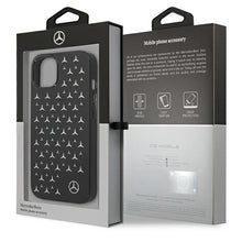 Заредете изображение във визуализатора на галерията – Mercedes MEHCP13MESPBK iPhone 13 6,1" czarny/black hardcase Silver Stars Pattern - TopMag
