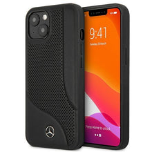 Заредете изображение във визуализатора на галерията – Mercedes MEHCP13SCDOBK iPhone 13 mini 5,4" czarny/black hardcase Leather Perforated Area - TopMag
