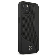 Заредете изображение във визуализатора на галерията – Mercedes MEHCP13SCDOBK iPhone 13 mini 5,4" czarny/black hardcase Leather Perforated Area - TopMag

