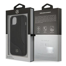 Заредете изображение във визуализатора на галерията – Mercedes MEHCP13SCDOBK iPhone 13 mini 5,4" czarny/black hardcase Leather Perforated Area - TopMag
