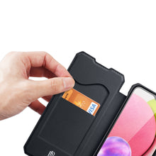 Заредете изображение във визуализатора на галерията – DUX DUCIS Skin X Bookcase type case for Samsung Galaxy A03s black - TopMag
