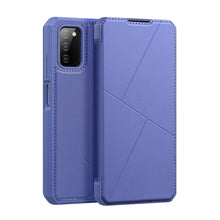 Заредете изображение във визуализатора на галерията – DUX DUCIS Skin X Bookcase type case for Samsung Galaxy A03s blue - TopMag
