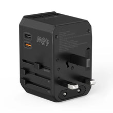 Заредете изображение във визуализатора на галерията – Choetech PD6045 USB-C USB-A 45W GaN Travel Charger with US EU UK AU Plugs - Black
