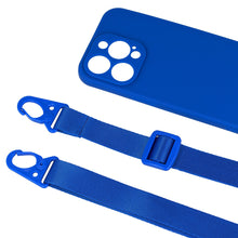 Заредете изображение във визуализатора на галерията – Strap Silicone Case for Iphone 12 design 2 blue
