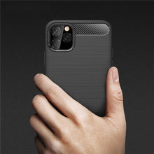 Заредете изображение във визуализатора на галерията – Carbon Case flexible cover for iPhone 11 Pro Max black
