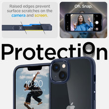 Заредете изображение във визуализатора на галерията – Spigen ultra hybrid гръб за iphone 14 navy blue - TopMag
