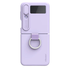 Заредете изображение във визуализатора на галерията – Nillkin CamShield Silky Silicone Case Case For Samsung Galaxy Z Flip 4 Silicon Cover With Camera Protector Purple
