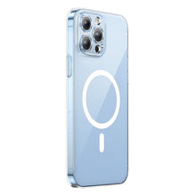 Заредете изображение във визуализатора на галерията – Baseus Crystal Magnetic Case for iPhone 14 Pro thin MagSafe cover + transparent glass
