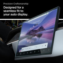 Заредете изображение във визуализатора на галерията – TEMPERED GLASS Spigen GLAS.TR "EZ FIT" TESLA MODEL X 2022 / MODEL S 2021 BLACK
