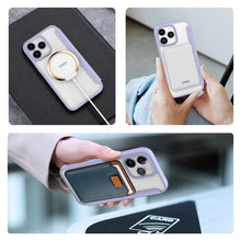 Заредете изображение във визуализатора на галерията – iPhone 15 Pro Magnetic MagSafe Flip Case Dux Ducis Skin X Pro - Purple
