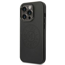 Заредете изображение във визуализатора на галерията – Karl Lagerfeld KLHCP14XFWHK iPhone 14 Pro Max 6,7" hardcase czarny/black Leather Perforated Logo
