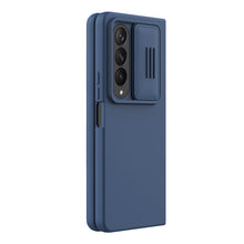 Заредете изображение във визуализатора на галерията – Nillkin CamShield Silky Silicone Case for Samsung Galaxy Z Fold 4 Silicone Cover with Camera Protector Blue
