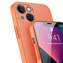 Заредете изображение във визуализатора на галерията – Dux Ducis Yolo elegant case made of soft TPU and PU leather for iPhone 13 orange - TopMag
