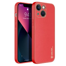 Заредете изображение във визуализатора на галерията – Dux Ducis Yolo elegant case made of soft TPU and PU leather for iPhone 13 red - TopMag
