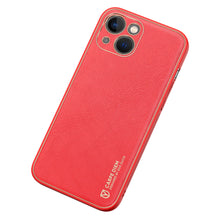 Заредете изображение във визуализатора на галерията – Dux Ducis Yolo elegant case made of soft TPU and PU leather for iPhone 13 red - TopMag

