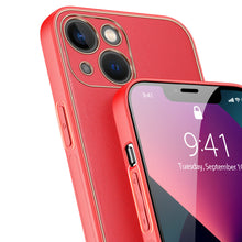 Заредете изображение във визуализатора на галерията – Dux Ducis Yolo elegant case made of soft TPU and PU leather for iPhone 13 red - TopMag
