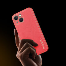 Заредете изображение във визуализатора на галерията – Dux Ducis Yolo elegant case made of soft TPU and PU leather for iPhone 13 red - TopMag
