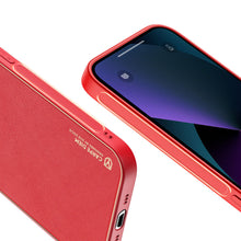 Заредете изображение във визуализатора на галерията – Dux Ducis Yolo elegant case made of soft TPU and PU leather for iPhone 13 red - TopMag
