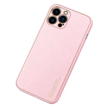 Заредете изображение във визуализатора на галерията – Dux Ducis Yolo elegant case made of soft TPU and PU leather for iPhone 13 Pro pink - TopMag
