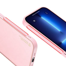 Заредете изображение във визуализатора на галерията – Dux Ducis Yolo elegant case made of soft TPU and PU leather for iPhone 13 Pro pink - TopMag

