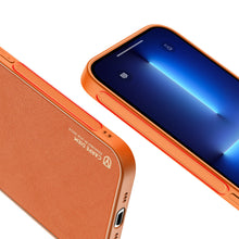 Заредете изображение във визуализатора на галерията – Dux Ducis Yolo elegant case made of soft TPU and PU leather for iPhone 13 Pro orange - TopMag

