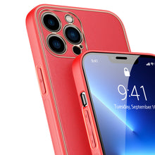 Заредете изображение във визуализатора на галерията – Dux Ducis Yolo elegant case made of soft TPU and PU leather for iPhone 13 Pro red - TopMag
