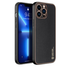 Заредете изображение във визуализатора на галерията – Dux Ducis Yolo elegant case made of soft TPU and PU leather for iPhone 13 Pro Max black - TopMag
