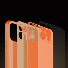 Заредете изображение във визуализатора на галерията – Dux Ducis Yolo elegant case made of soft TPU and PU leather for iPhone 13 Pro Max orange - TopMag
