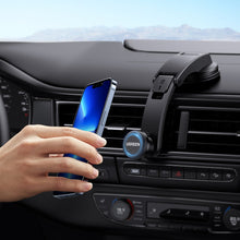 Заредете изображение във визуализатора на галерията – Ugreen magnetic car phone holder on the cockpit glass black (LP360) - TopMag
