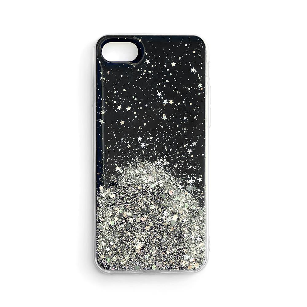 Star Glitter Shining Cover for iPhone 13 Pro Max black - TopMag