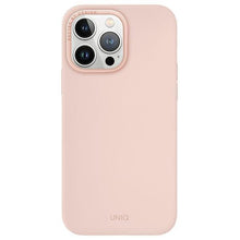 Заредете изображение във визуализатора на галерията – Uniq Lino Hue iPhone 15 Pro Max 6.7" case Magclick Charging pink/blush pink
