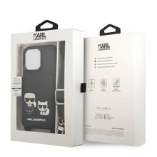 Заредете изображение във визуализатора на галерията – Karl Lagerfeld KLHCP13LSAKCHSK iPhone 13 Pro / 13 6.1" Hardcase Saffiano Karl &amp; Choupette Embossed
