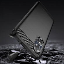 Заредете изображение във визуализатора на галерията – Carbon Case case for Oppo A17 flexible silicone carbon cover black
