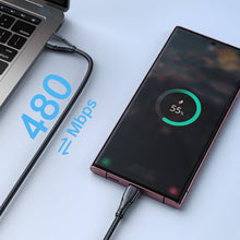 Заредете изображение във визуализатора на галерията – Joyroom USB - USB C 3A cable Surpass Series for fast charging and data transfer 2 m black (S-UC027A11)
