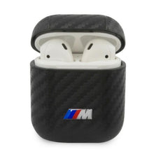 Заредете изображение във визуализатора на галерията – BMW BMA2WMPUCA AirPods cover czarny/black PU Carbon M Collection
