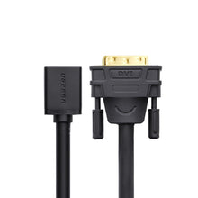 Заредете изображение във визуализатора на галерията – Ugreen cable adapter cable DVI (male) - HDMI (female) 0.15m black (20118)
