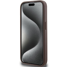 Заредете изображение във визуализатора на галерията – Original Case GUESS hardcase 4G Stripe Collection GUHCP15LG4GLBR for Iphone 15 Pro brown
