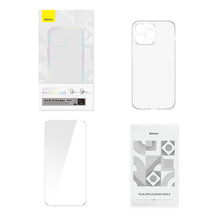 Заредете изображение във визуализатора на галерията – Baseus Crystal Case for iPhone 14 Pro Max thin cover + transparent glass
