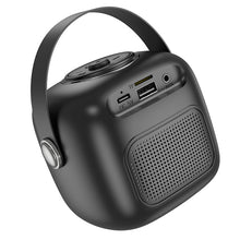 Заредете изображение във визуализатора на галерията – Borofone Portable Bluetooth Speaker BP15 Dazzling mini karaoke with microphone black
