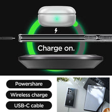 Заредете изображение във визуализатора на галерията – Spigen Ultra Hybrid OneTap Ring Case with MagSafe for Samsung Galaxy S24 Ultra - Transparent and White
