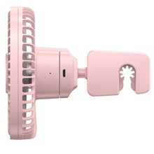 Заредете изображение във визуализатора на галерията – Baseus magnetic fan for the headrest on the rear seat pink (CXZR-04) - TopMag
