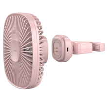 Заредете изображение във визуализатора на галерията – Baseus magnetic fan for the headrest on the rear seat pink (CXZR-04) - TopMag
