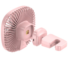 Заредете изображение във визуализатора на галерията – Baseus magnetic fan for the headrest on the rear seat pink (CXZR-04) - TopMag
