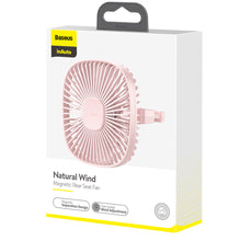 Заредете изображение във визуализатора на галерията – Baseus magnetic fan for the headrest on the rear seat pink (CXZR-04) - TopMag
