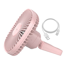 Заредете изображение във визуализатора на галерията – Baseus magnetic fan for the headrest on the rear seat pink (CXZR-04) - TopMag
