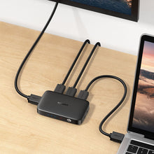 Заредете изображение във визуализатора на галерията – Ugreen switch splitter splitter switch HDMI - 3x HDMI 4K 30Hz black (CM332 80125) - TopMag
