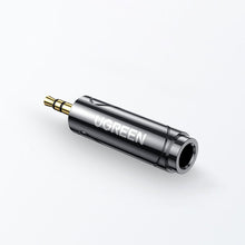 Заредете изображение във визуализатора на галерията – Ugreen adapter audio adapter from 6.35mm / 6.5mm jack (female) to 3.5mm mini jack (male) black (AV168 80730) - TopMag
