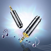 Заредете изображение във визуализатора на галерията – Ugreen adapter audio adapter from 6.35mm / 6.5mm jack (female) to 3.5mm mini jack (male) black (AV168 80730) - TopMag
